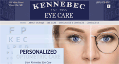 Desktop Screenshot of kennebeceyecare.com